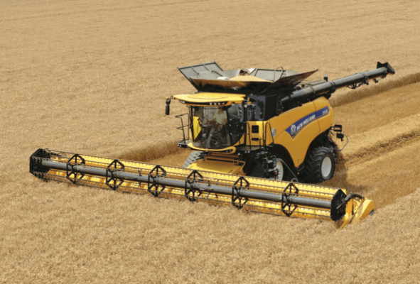 Foto Mesin Pertanian Modern Mesin Combine Harvester Yang Seedang Memanen