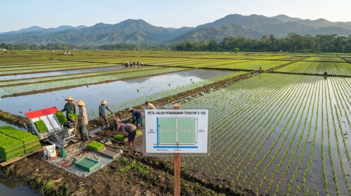 Luas, bentuk, dan kondisi petakan membantu menentukan metode yang sesuai.