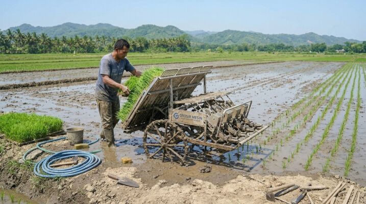 Pemilihan alat yang sesuai mendukung alur kerja penanaman.
